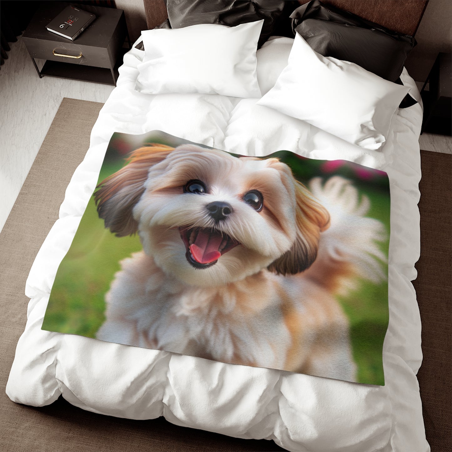 Shih-poo Sweatshirt Blanket