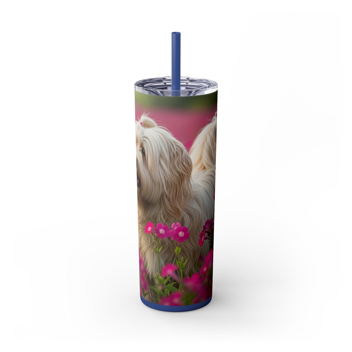Tibetan Terrier Tumbler with Straw, 20oz