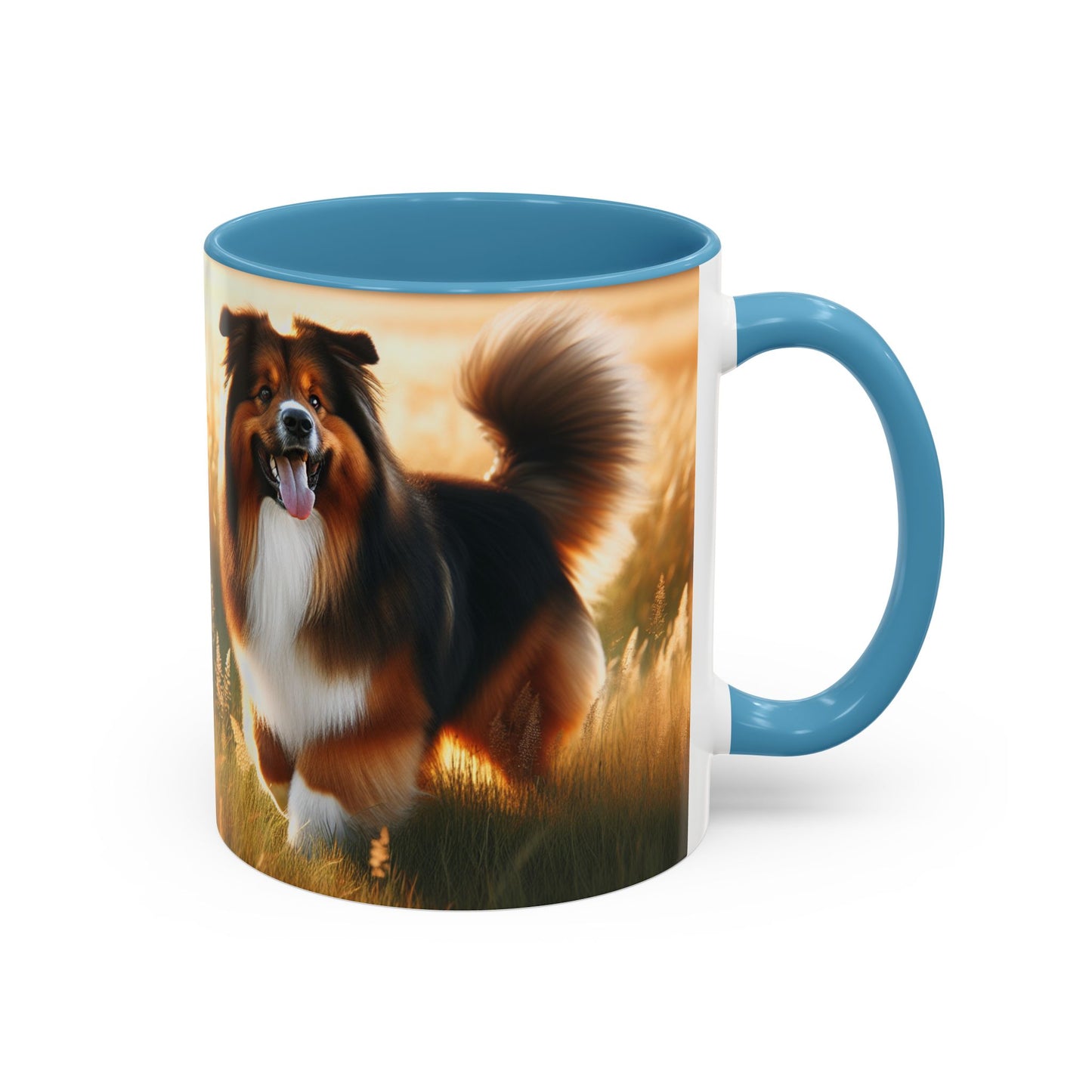 Bohemian Shepherd Accent Coffee Mug - Perfect Gift for Dog Lovers