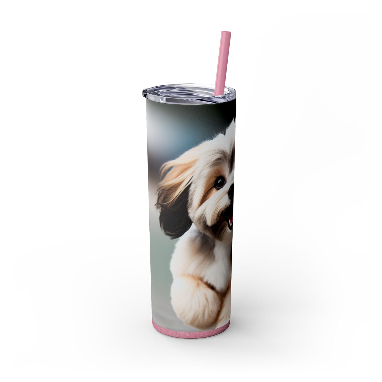 Lowchen Tumbler with Straw, 20oz