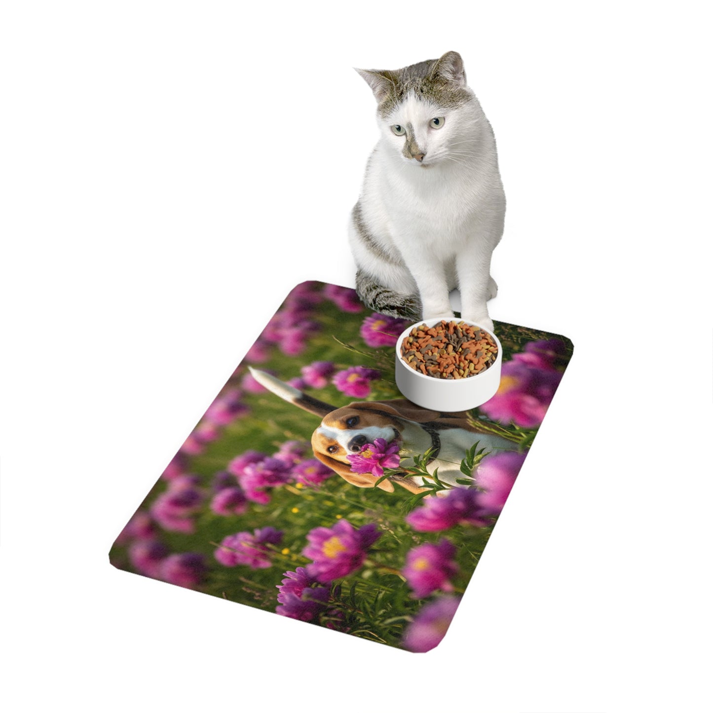 Pet Food Mat (12x18) - Beagle