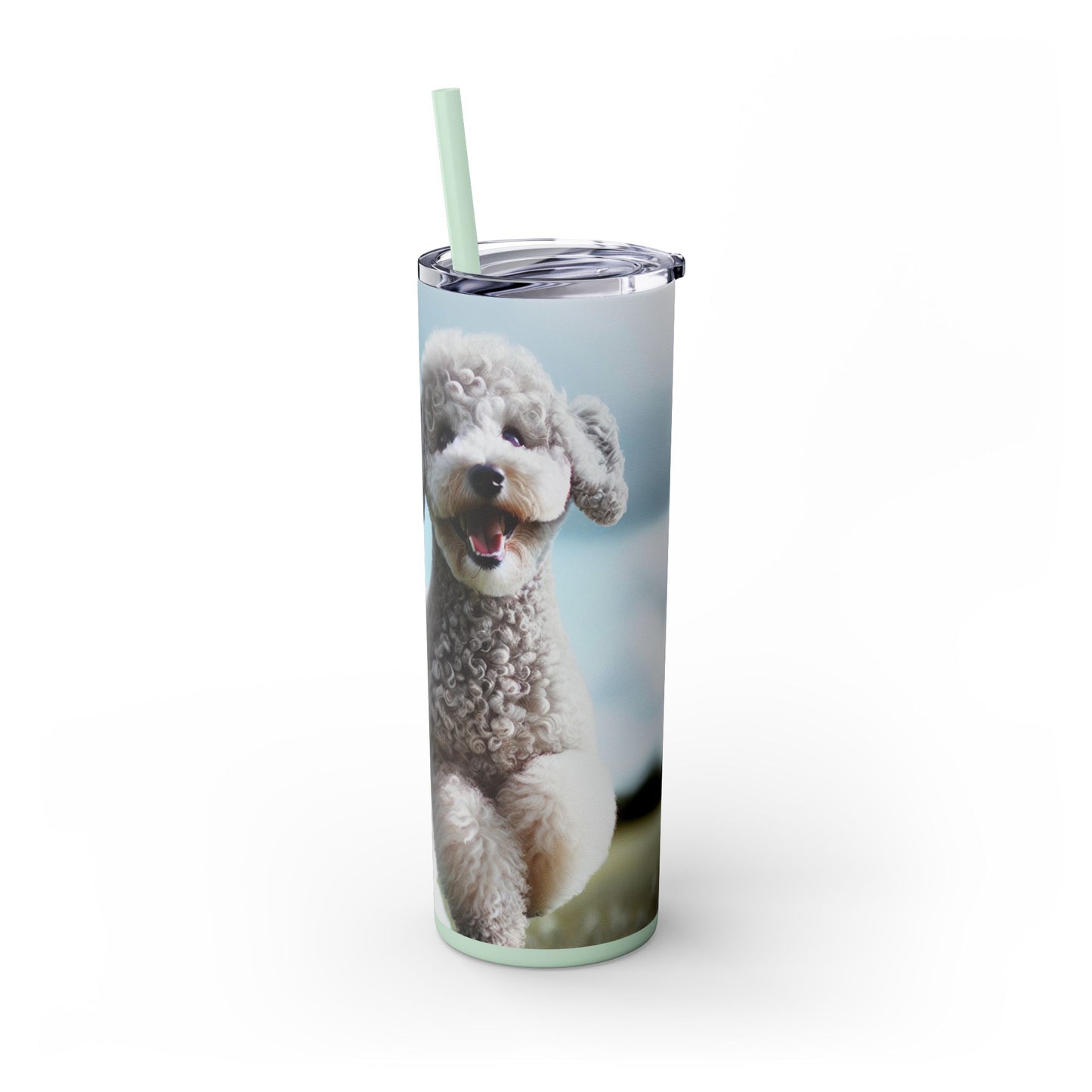 Bedlington Terrier Tumbler with Straw, 20oz