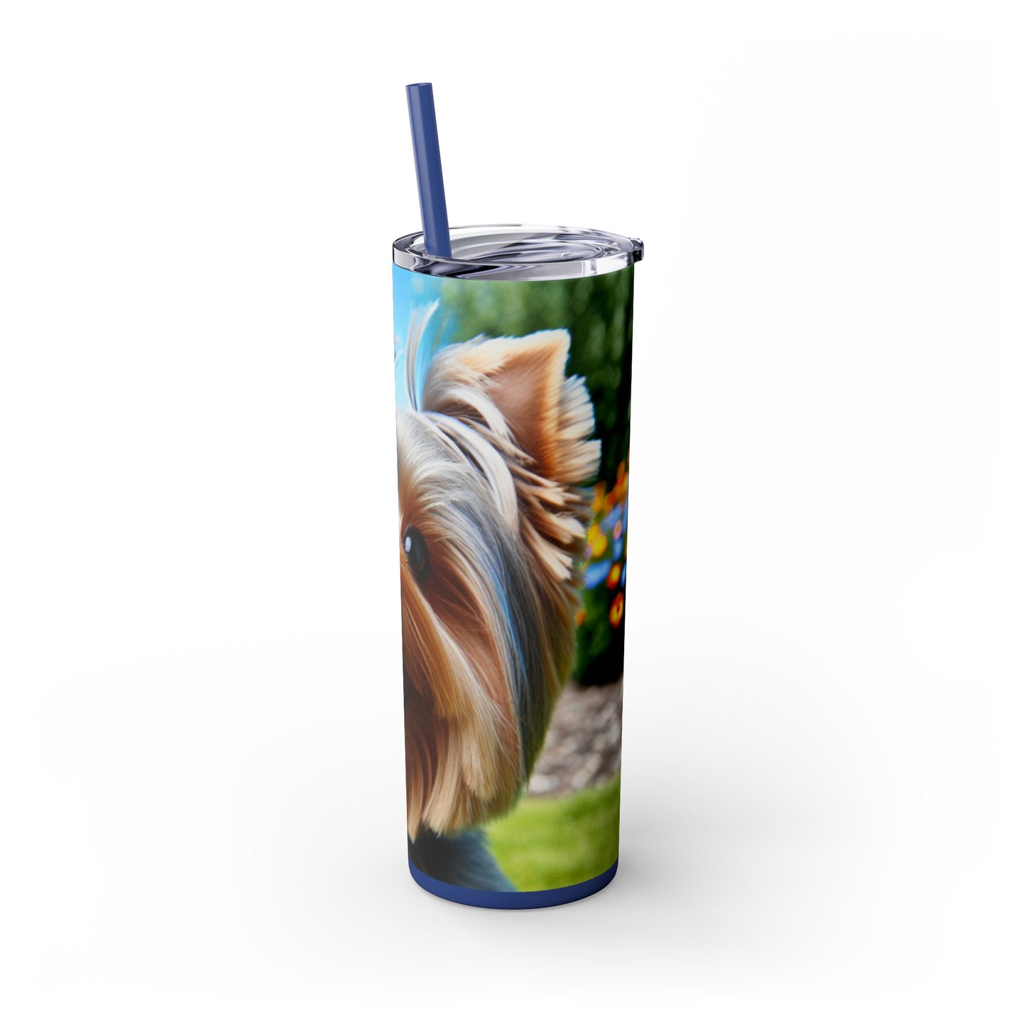 Australian Silky Terrier Tumbler with Straw, 20oz