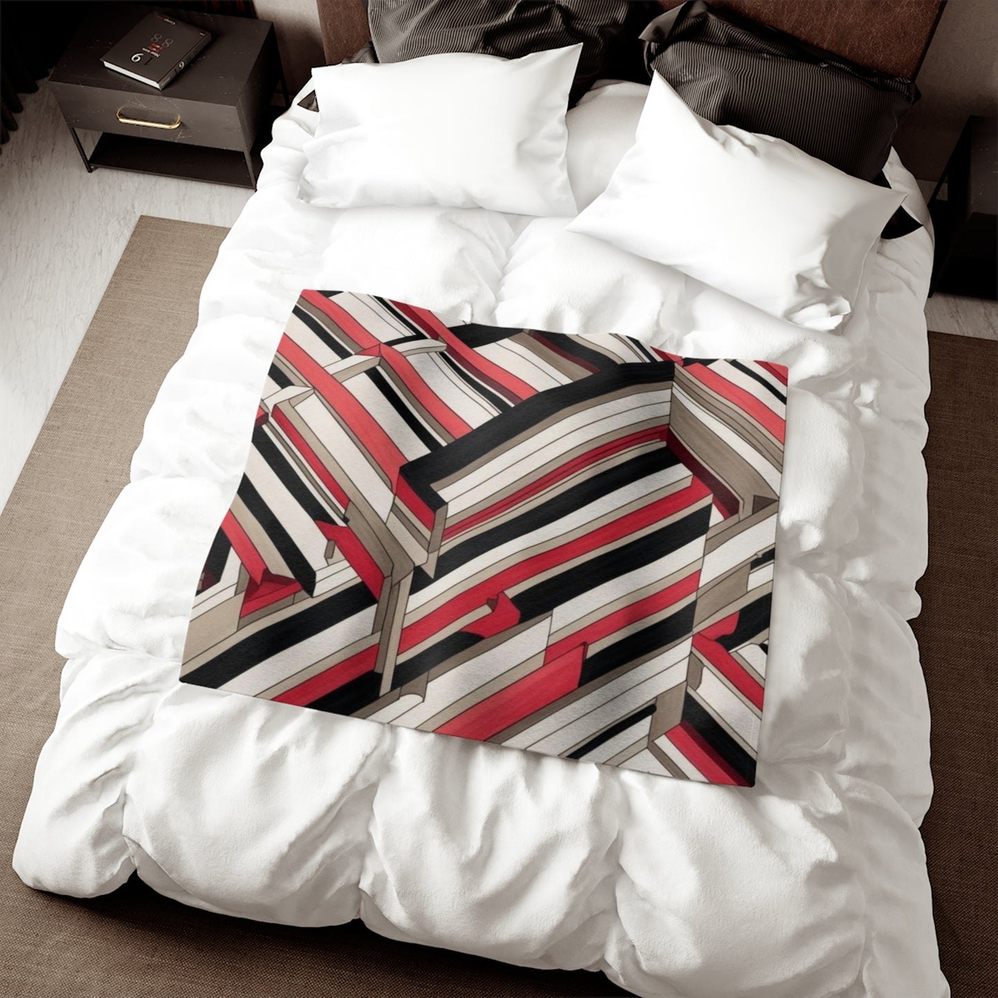 Optical Illusion Sweatshirt Blanket
