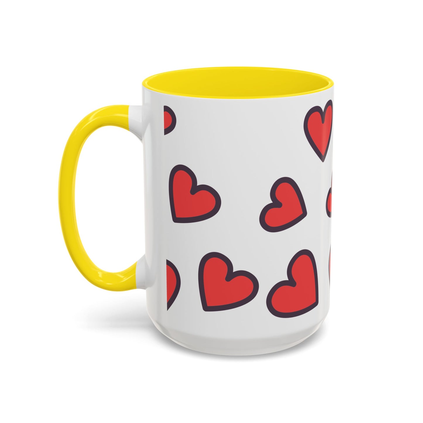 Hearts Accent Coffee Mug - Perfect Gift for Dog Lovers
