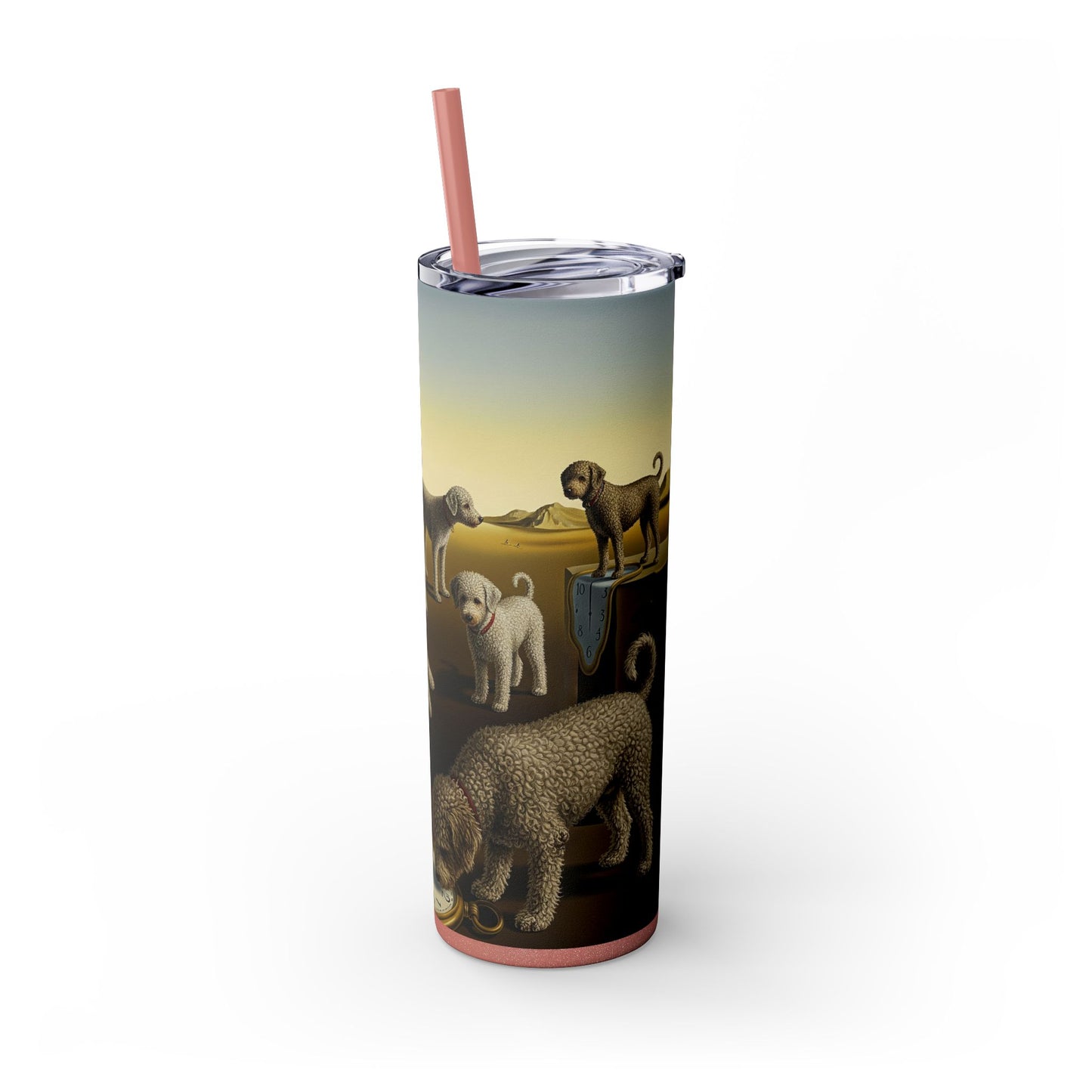 Spanish Water Dog Tumbler with Straw, 20oz