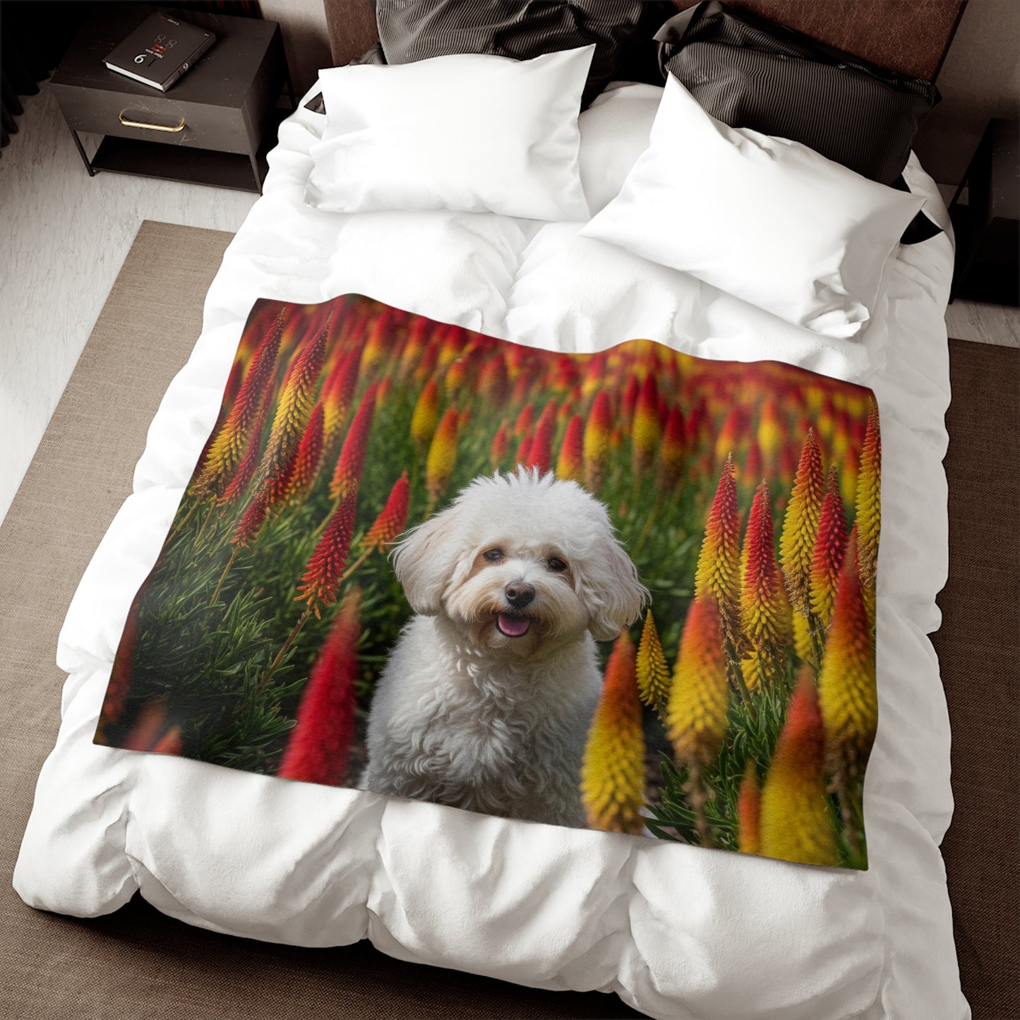 Bichonpoo Sweatshirt Blanket