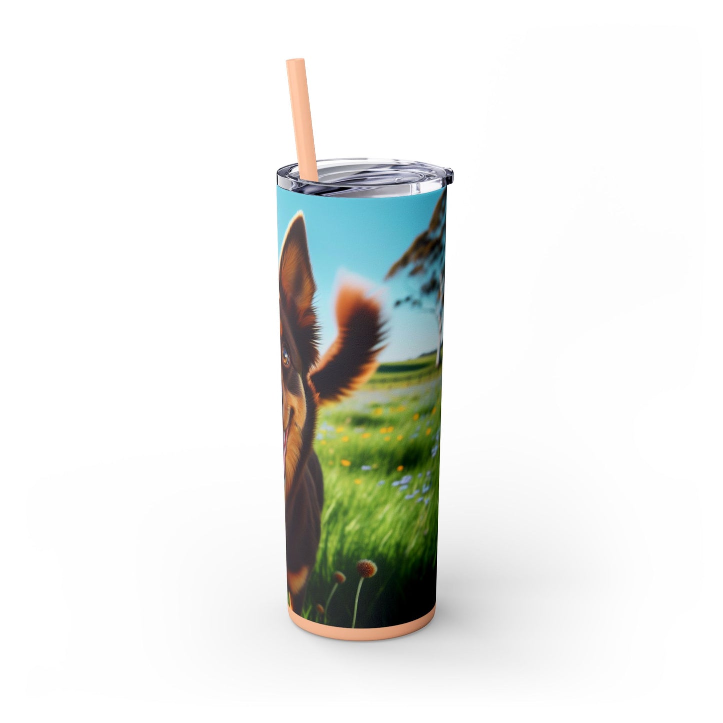 Australian Kelpie Tumbler with Straw, 20oz