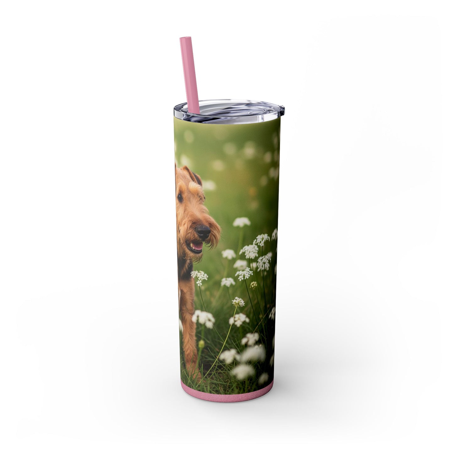 Lakeland Terrier Tumbler with Straw, 20oz