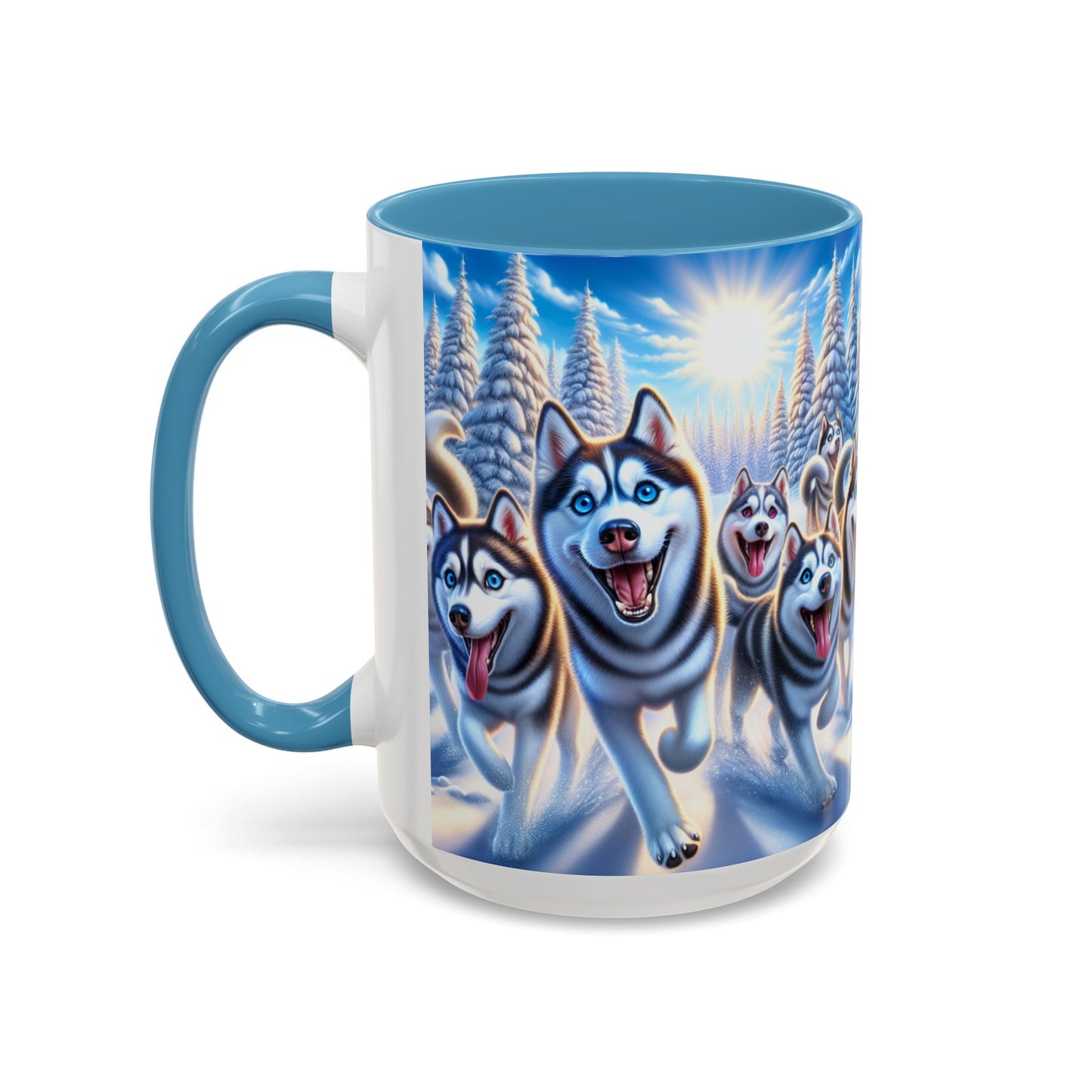Siberian Husky Accent Coffee Mug - Perfect Gift for Dog Lovers