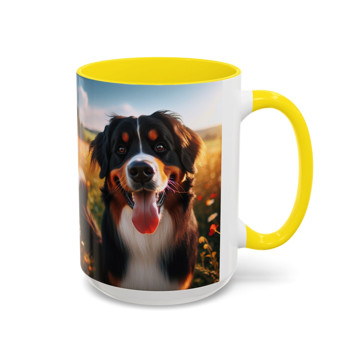 Bernese Mountain Dog Accent Coffee Mug - Perfect Gift for Dog Lovers