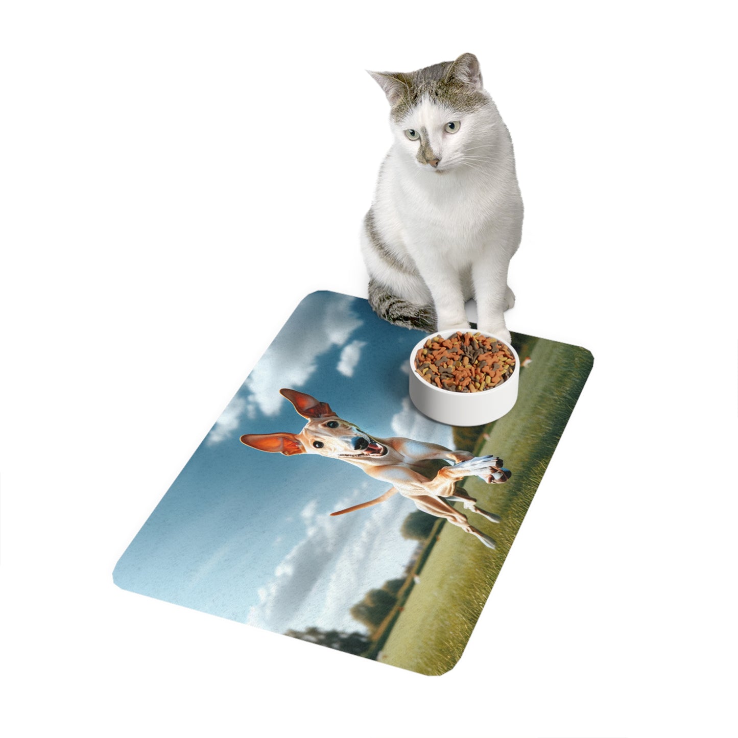 Pet Food Mat (12x18) - Ibizan Hound