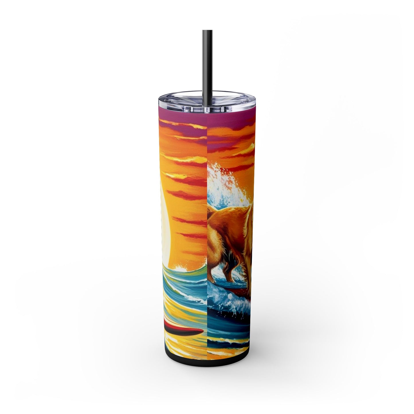 Surf Dogs Tumbler with Straw, 20oz