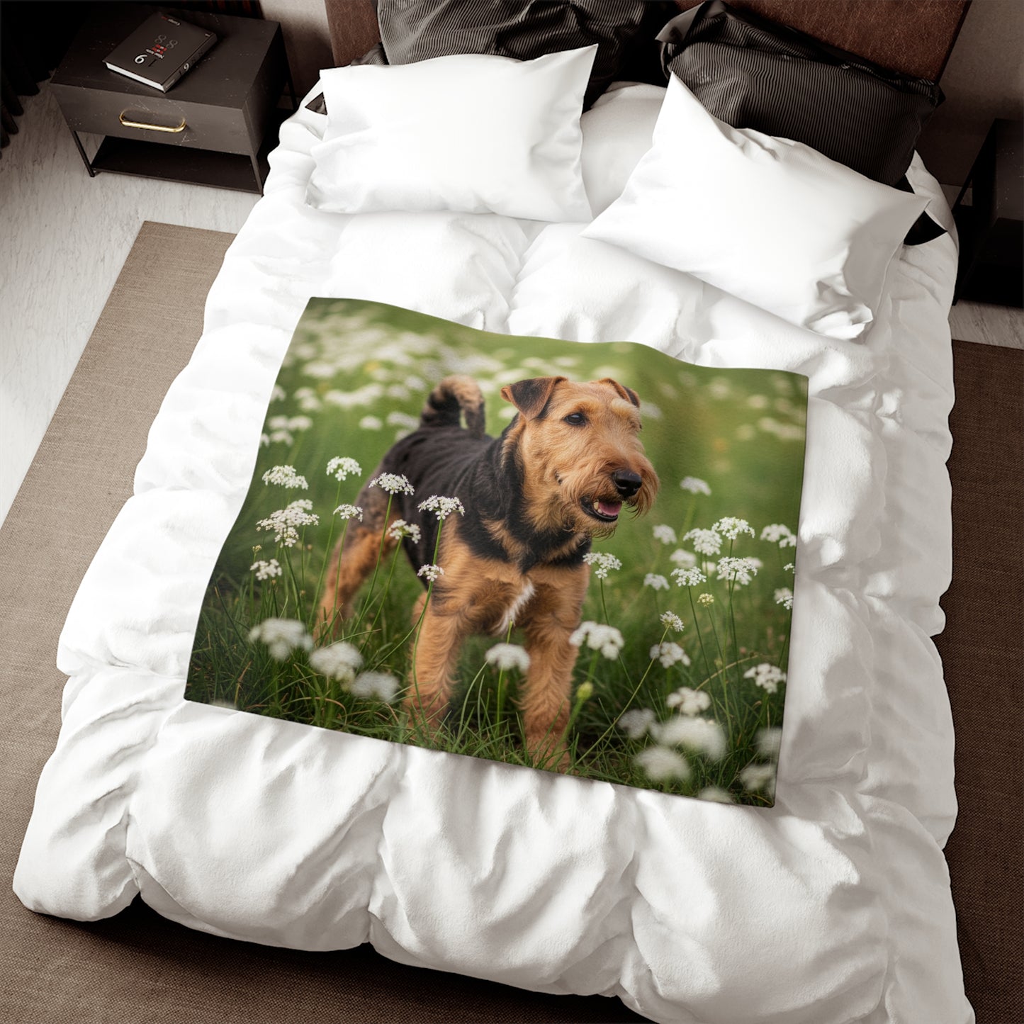 Lakeland Terrier Sweatshirt Blanket
