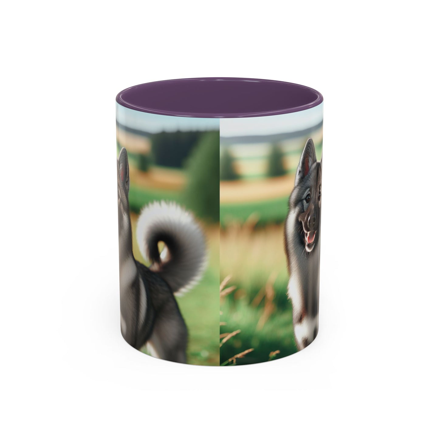 Norwegian Elkhound Accent Coffee Mug - Perfect Gift for Dog Lovers