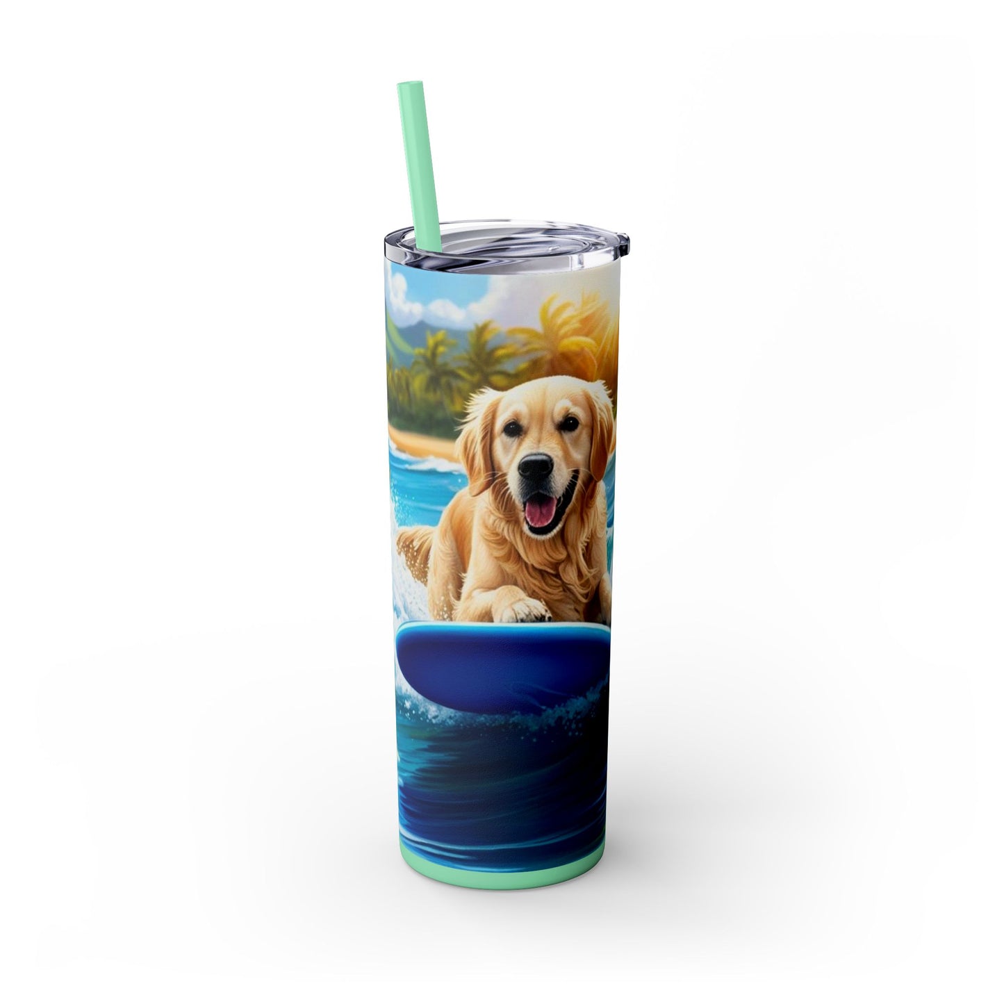 Surf Dogs Tumbler with Straw, 20oz