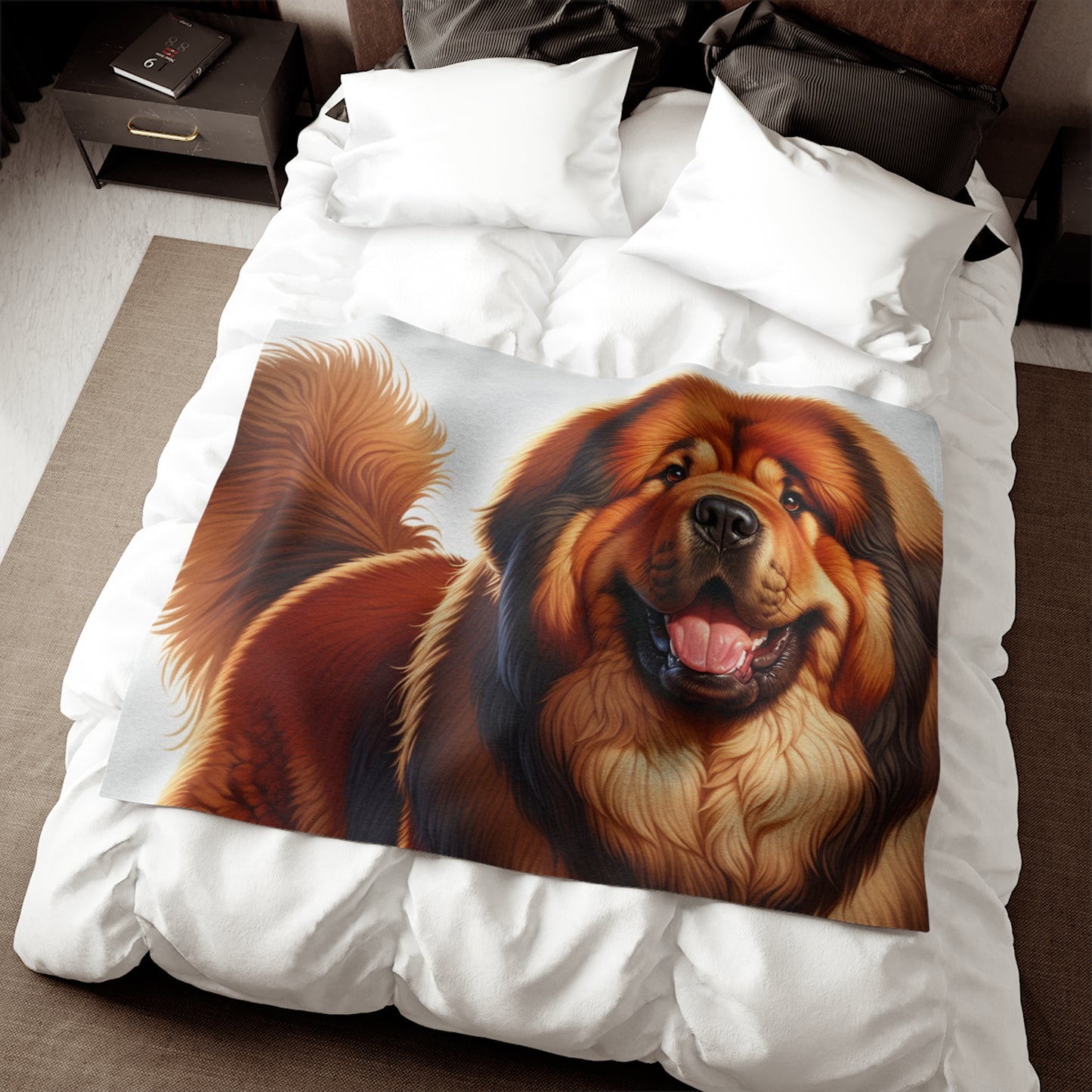 Couverture en sweat-shirt à motif Mastiff tibétain