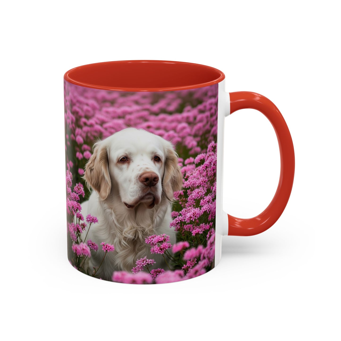 Clumber Spaniel Accent Coffee Mug - Perfect Gift for Dog Lovers
