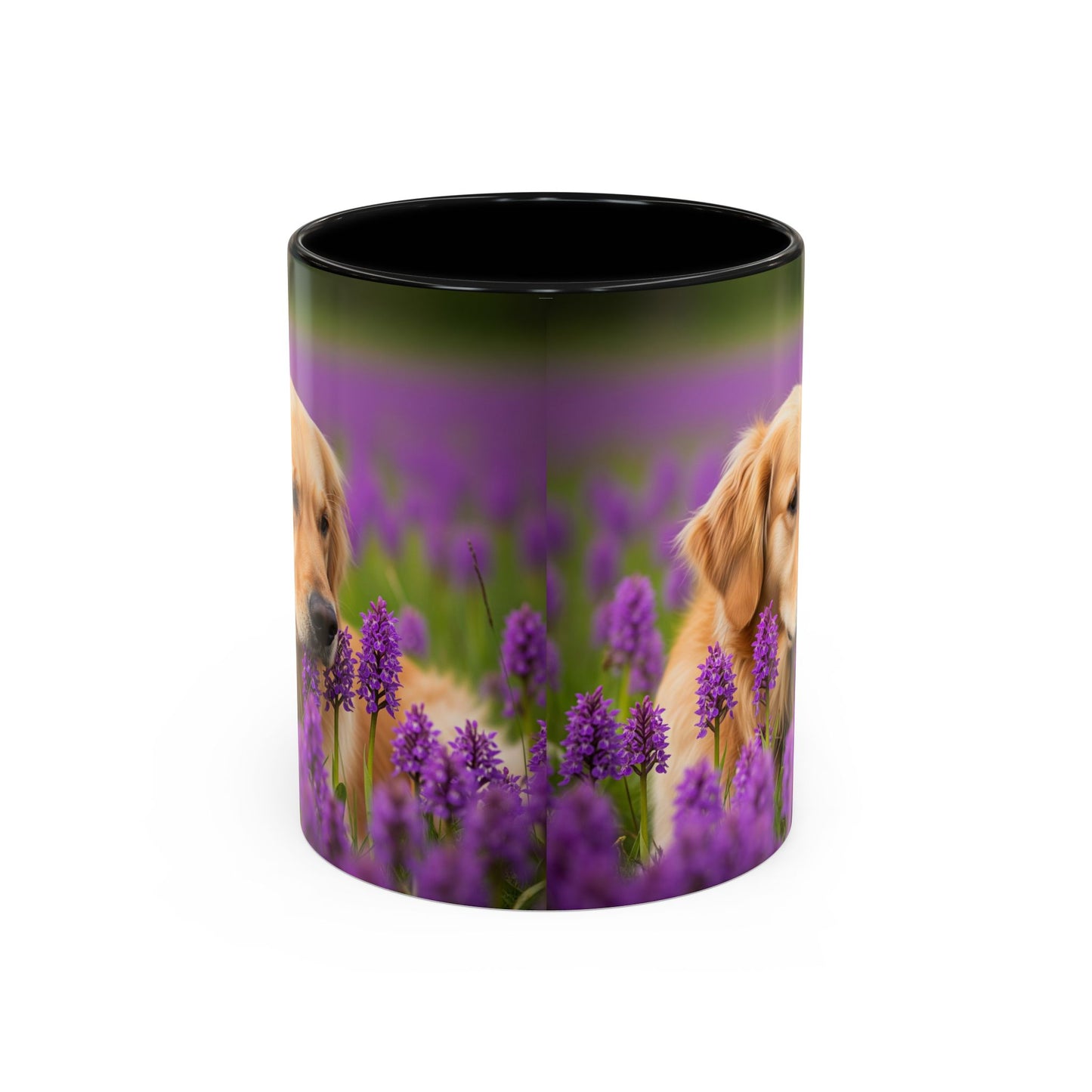 Golden Retriever Accent Coffee Mug - Perfect Gift for Dog Lovers
