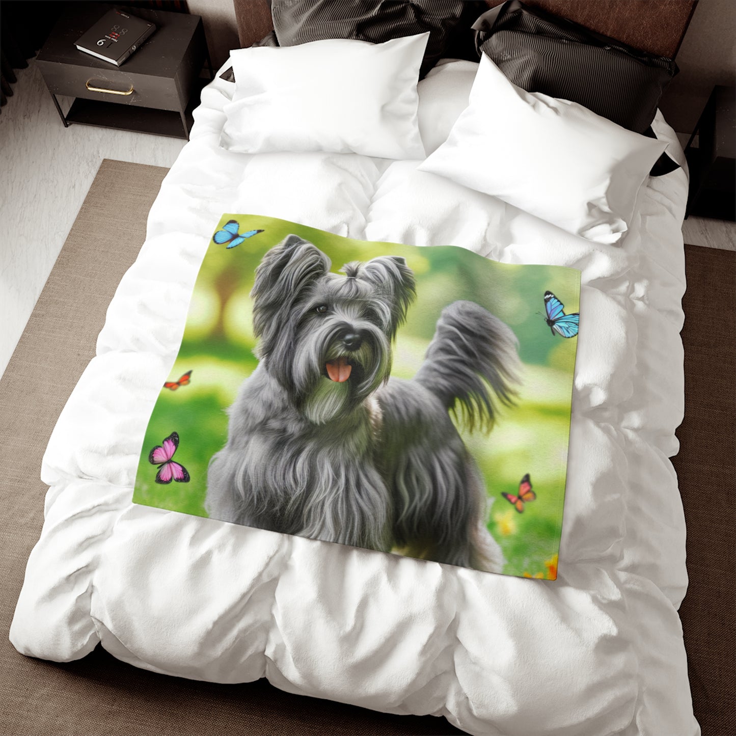 Skye Terrier Sweatshirt Blanket