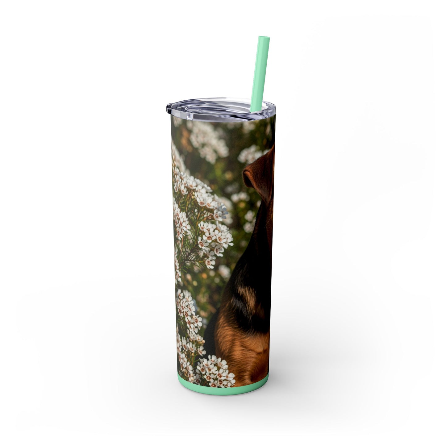 Tenterfield Terrier Skinny Tumbler with Straw, 20oz