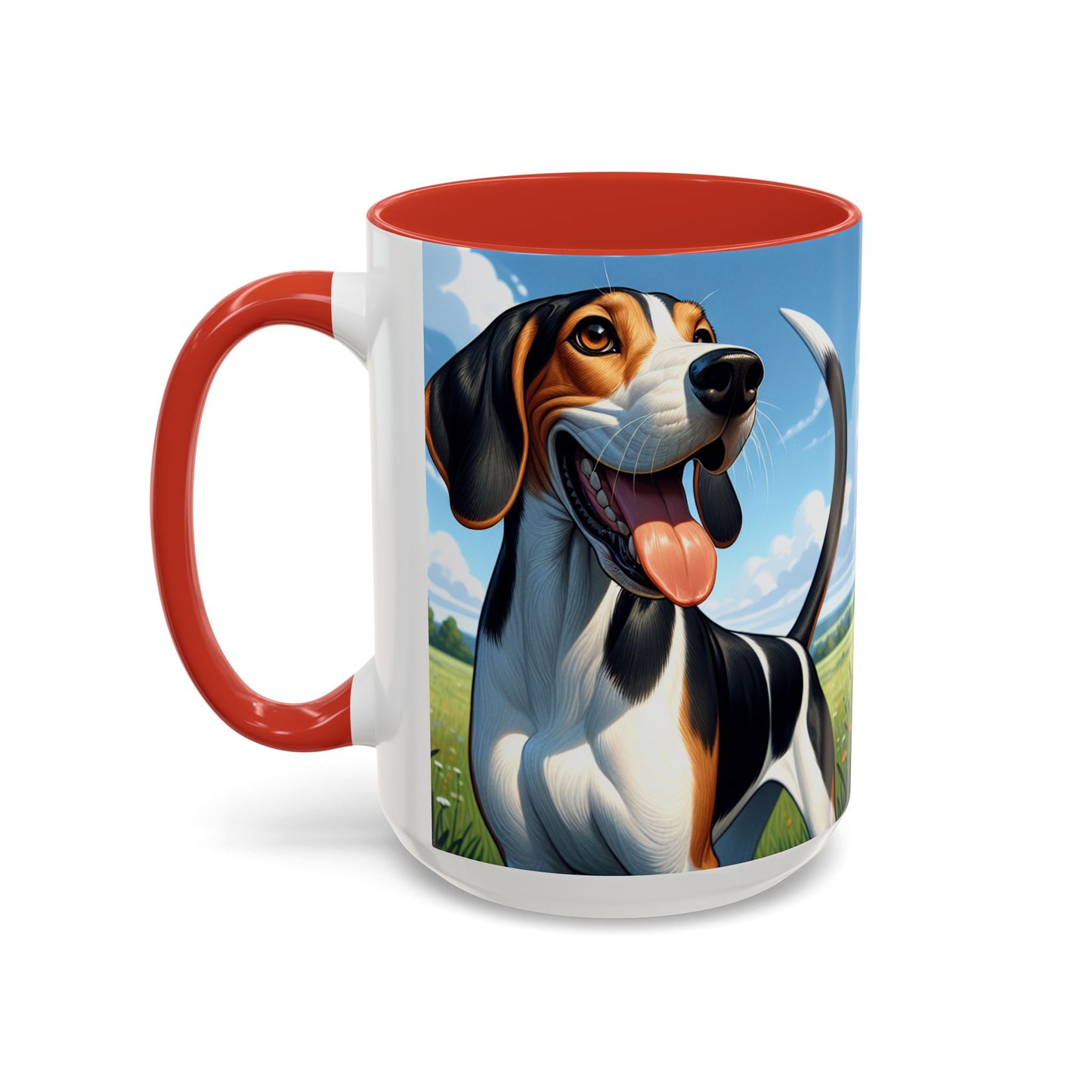 Treeing Walker Coonhound Accent Coffee Mug - Perfect Gift for Dog Lovers