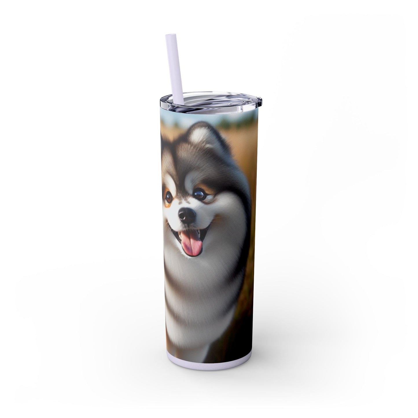 Pomsky Tumbler with Straw, 20oz