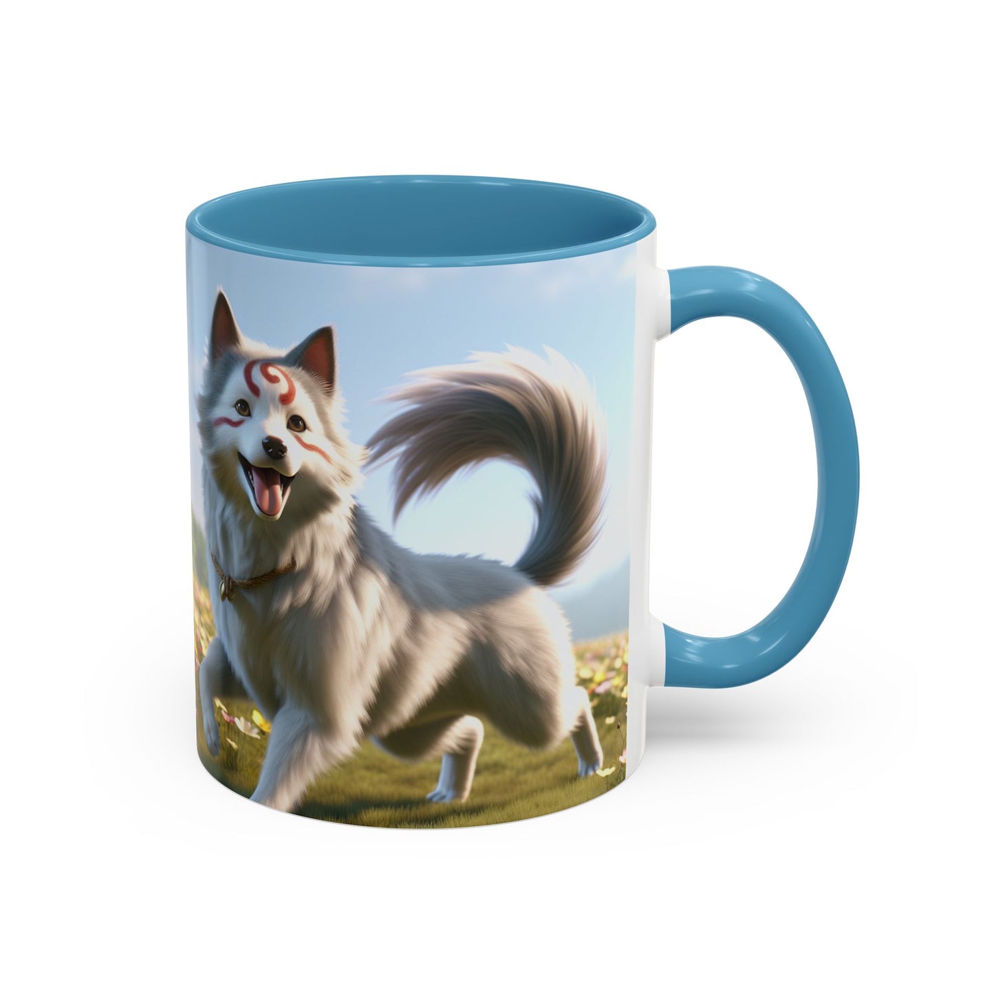 Cadabomb Okami Accent Coffee Mug - Perfect Gift for Dog Lovers