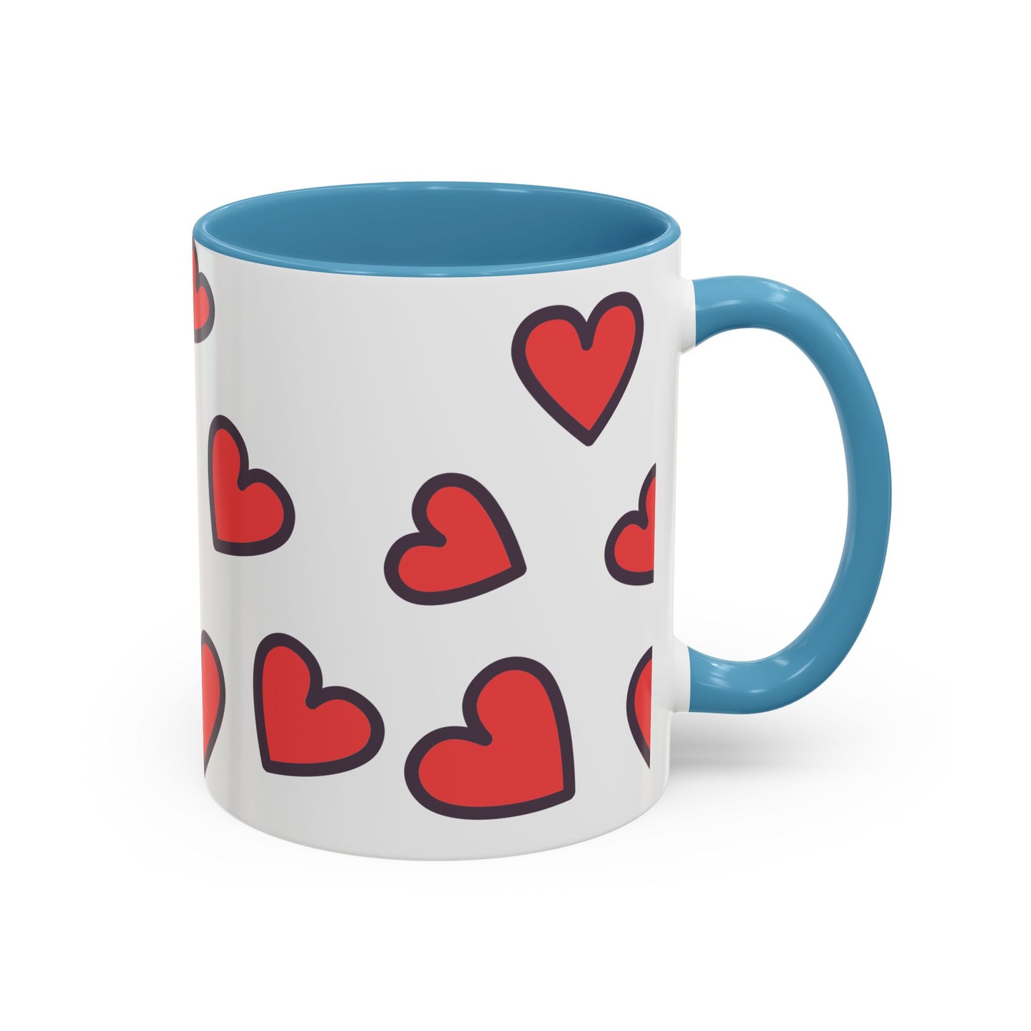 Hearts Accent Coffee Mug - Perfect Gift for Dog Lovers