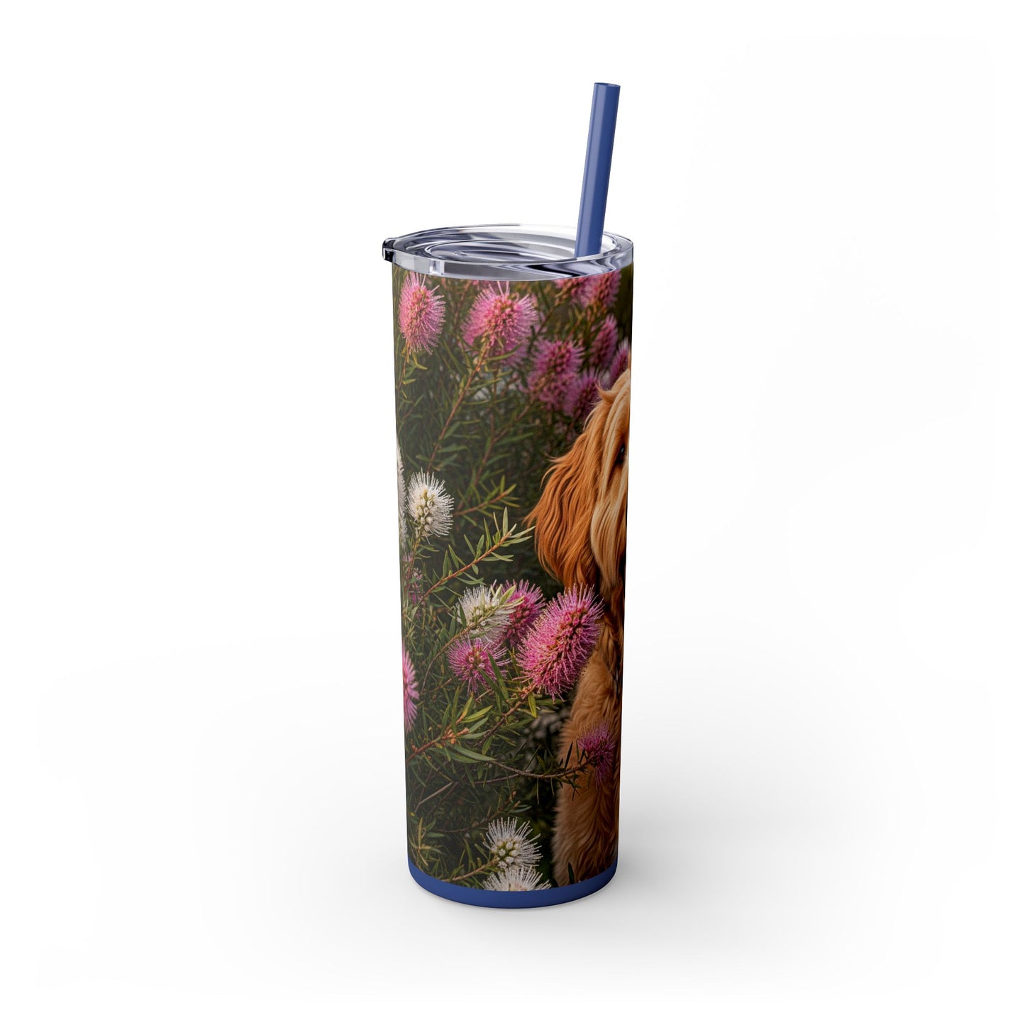 Goldendoodle Tumbler with Straw, 20oz
