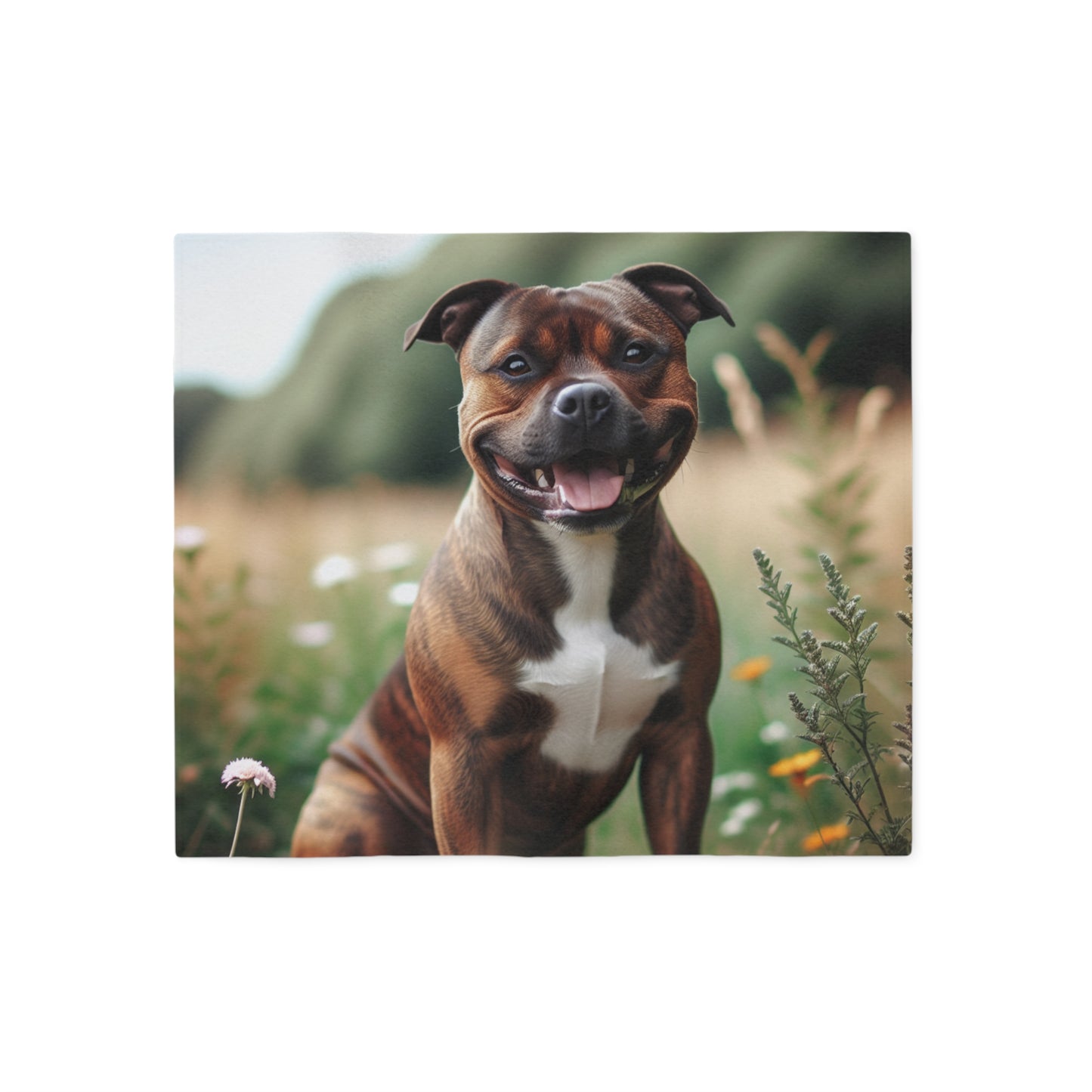 Staffordshire Bull Terrier Sweatshirt Blanket