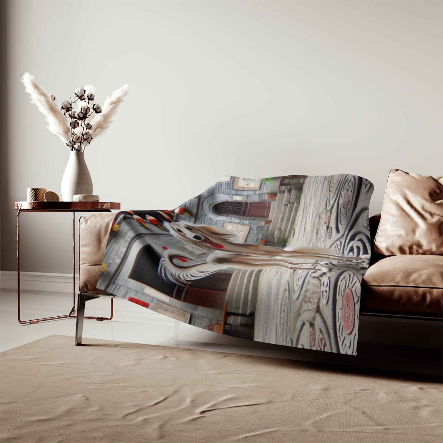 Chinese Saluki Sweatshirt Blanket
