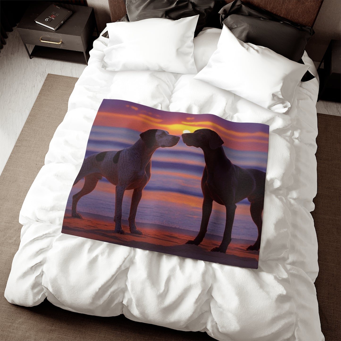 German Shorthaired Pointer Love Sweatshirt Blanket