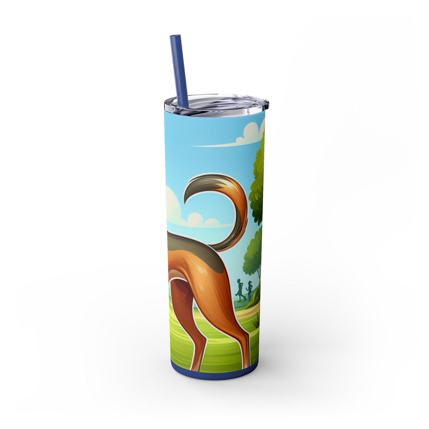 Azawakh Tumbler with Straw, 20oz