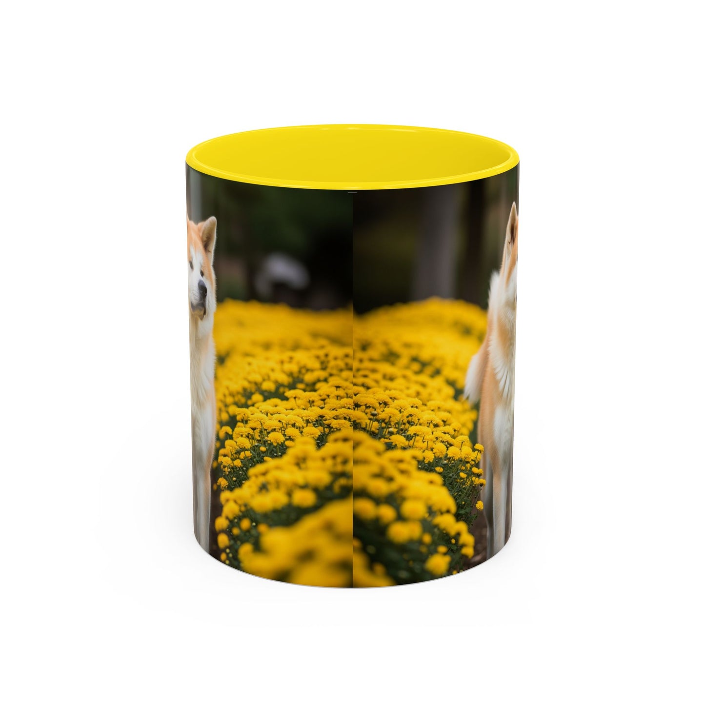 Japanese Akitainu Accent Coffee Mug - Perfect Gift for Dog Lovers