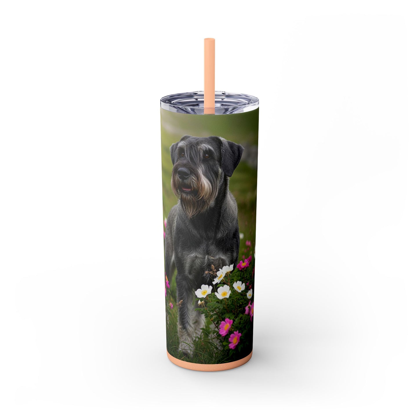 Giant Schnauzer Tumbler with Straw, 20oz