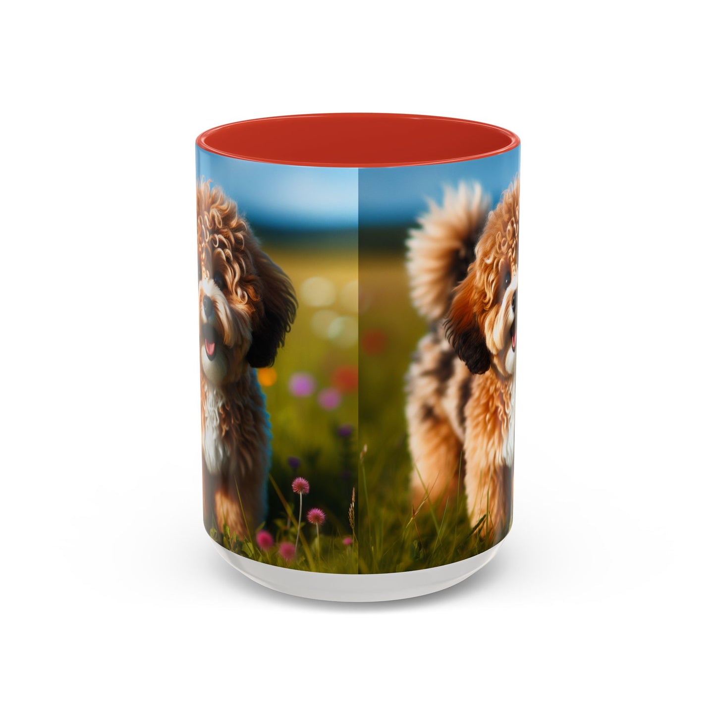 Russkaya Tsvetnaya Bolonka Accent Coffee Mug - Perfect Gift for Dog Lovers