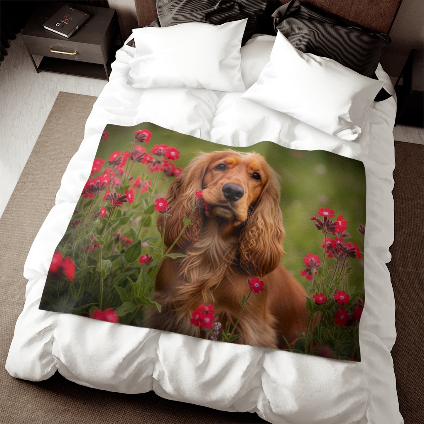Cocker Spaniel Sweatshirt Blanket
