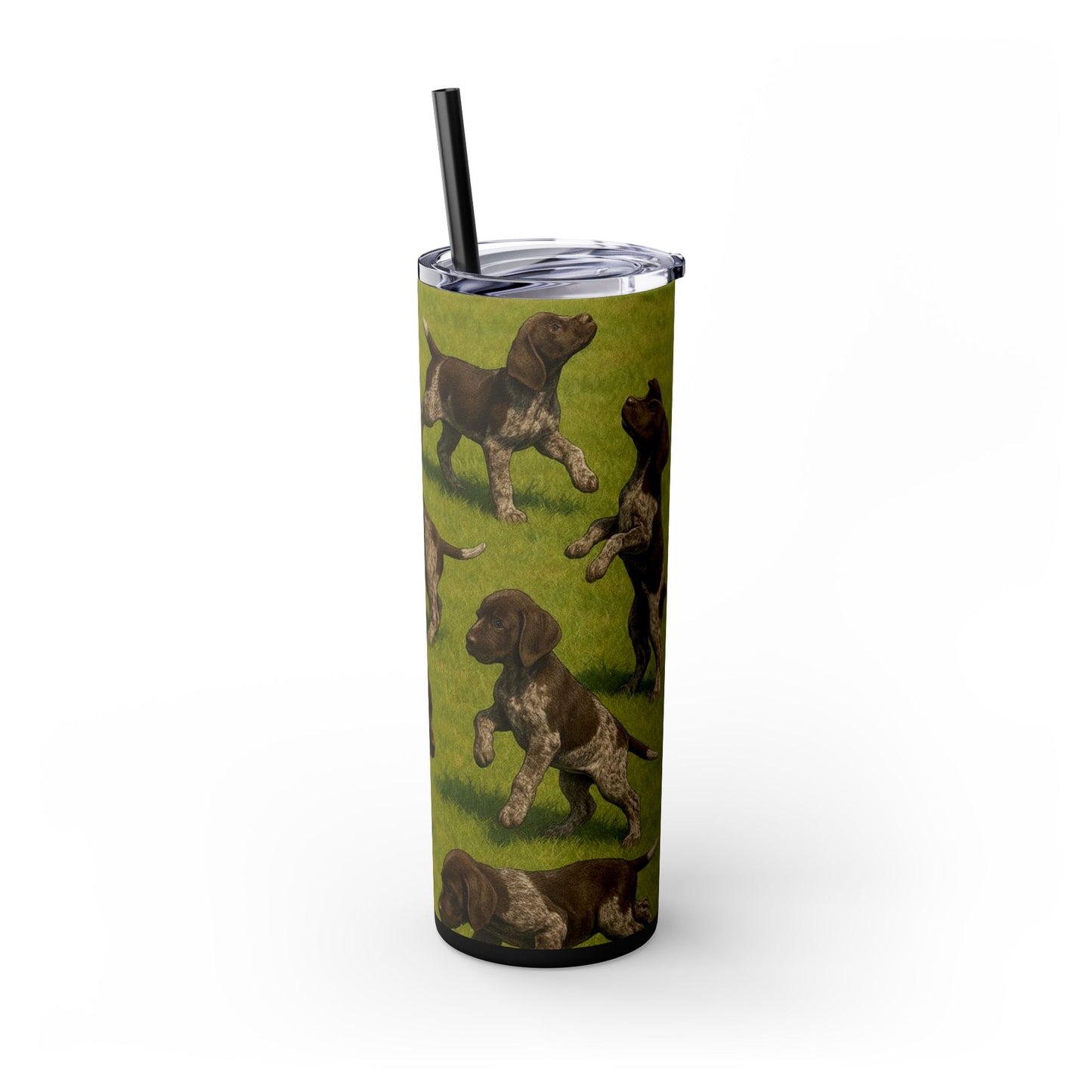 German Shorthaired Pointer puppies Tumbler with Straw, 20oz