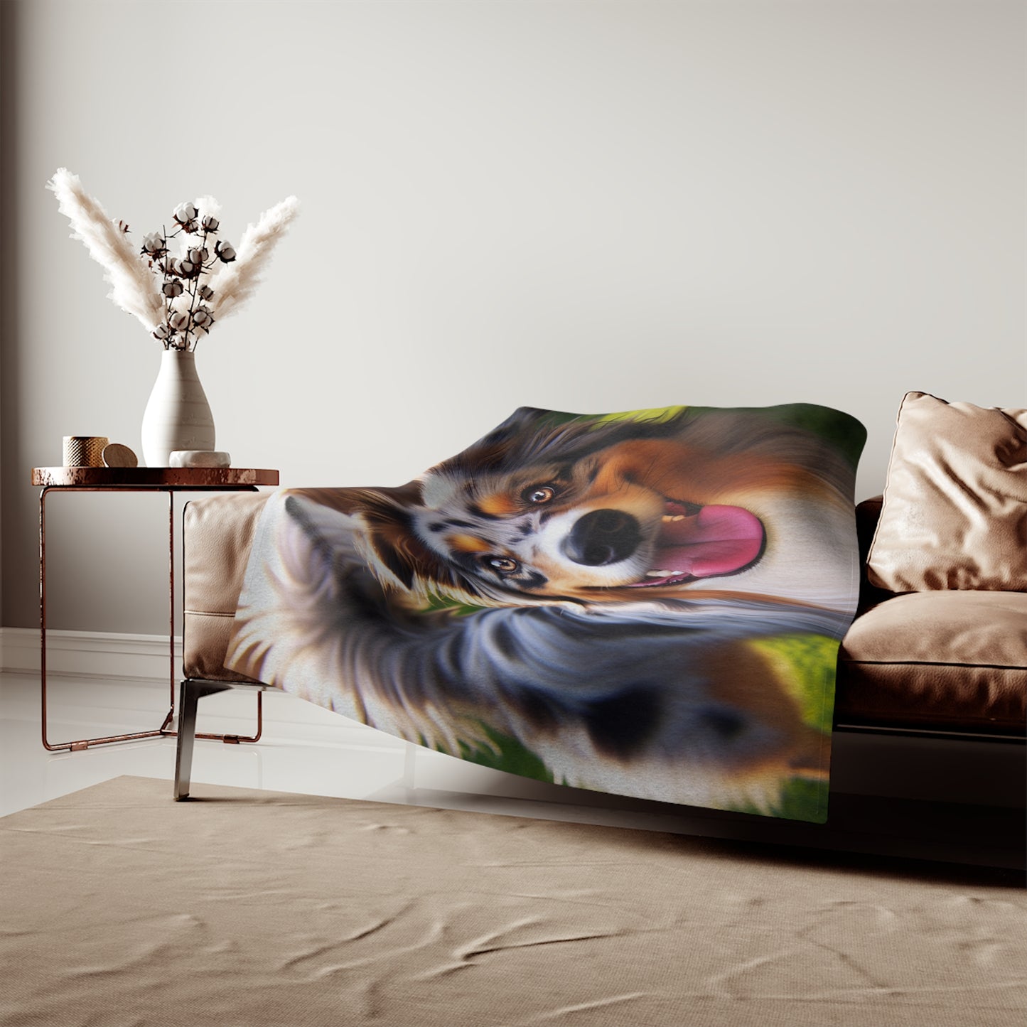 Australian Shepherd Sweatshirt Blanket