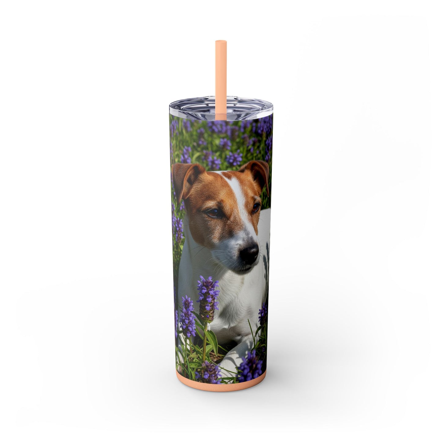 Jack Russell Terrier Tumbler with Straw, 20oz