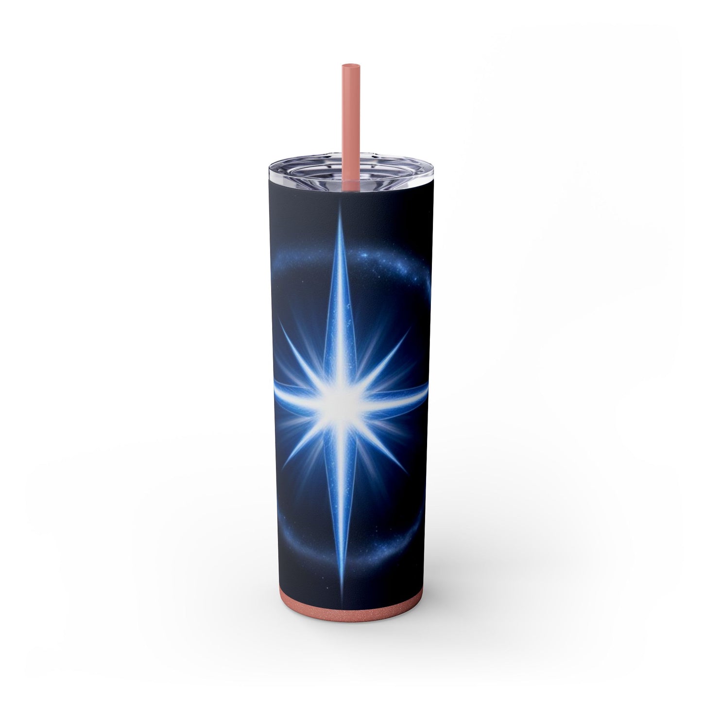 North Star Skinny Tumbler with Straw, 20oz