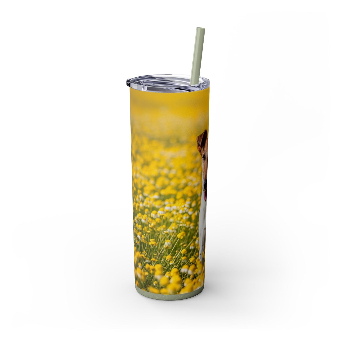 Smooth Fox Terrier Tumbler with Straw, 20oz