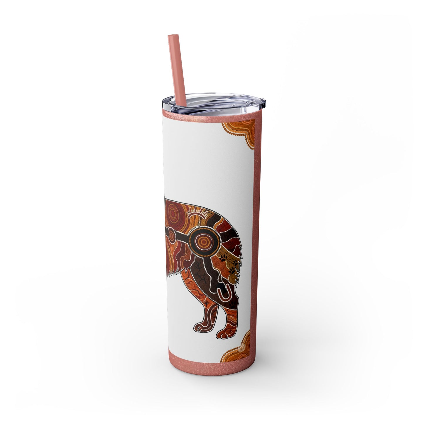 Australian Shepherd Skinny Tumbler with Straw, 20oz