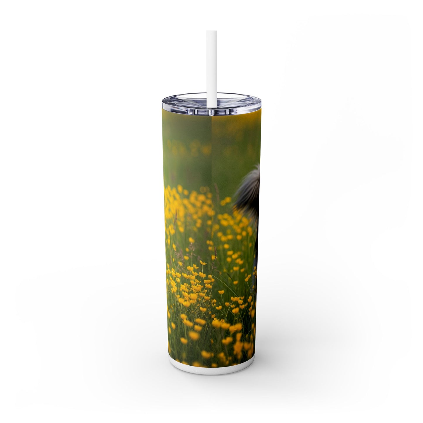 Belgian Sheepdog Tumbler with Straw, 20oz