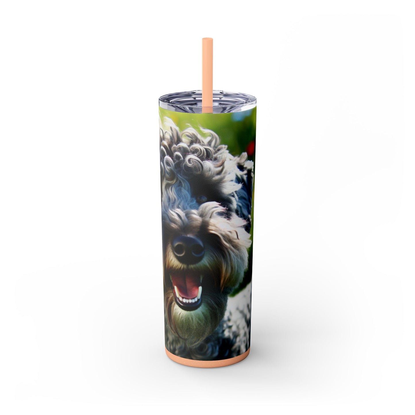 Kerry Blue Terrier Tumbler with Straw, 20oz