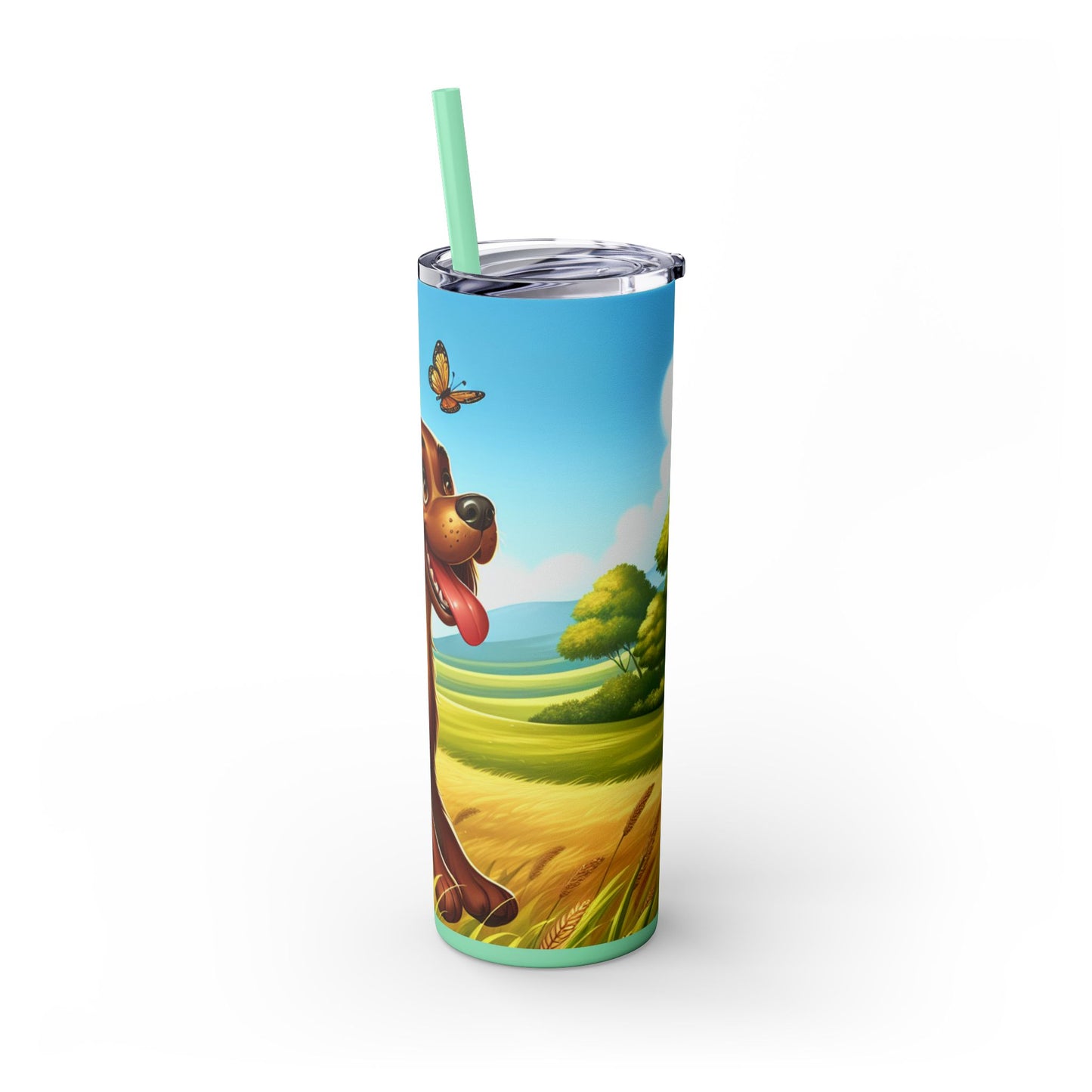 Field Spaniel Tumbler with Straw, 20oz