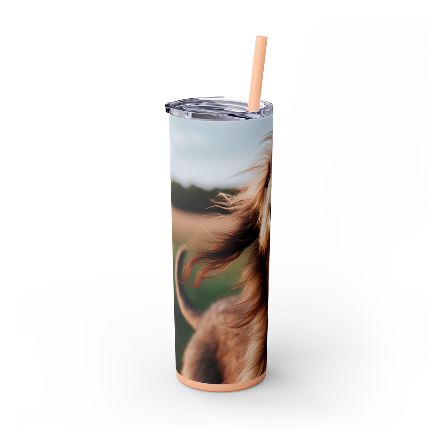 Scottish Deerhound Tumbler with Straw, 20oz