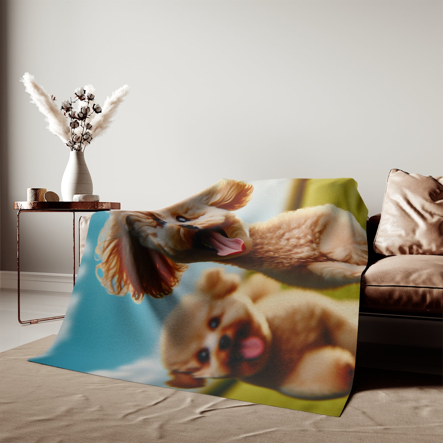 Toy Poodle Sweatshirt Blanket