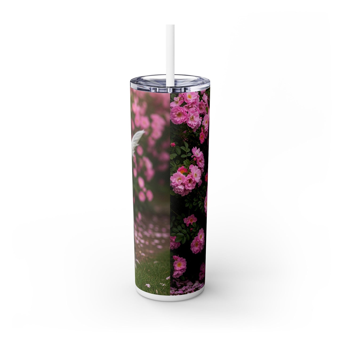 Blue Picardy Spaniel Tumbler with Straw, 20oz